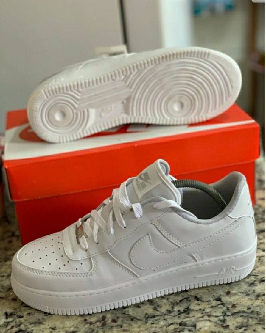 Fashion Nike Force Todo Branco Cano Baixo