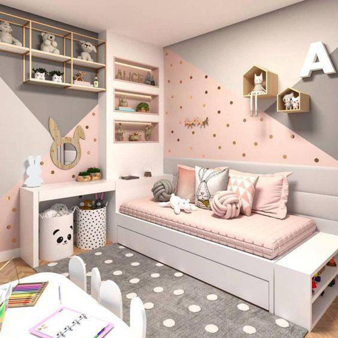 Fashion decoração de quarto infantil feminino 🌟