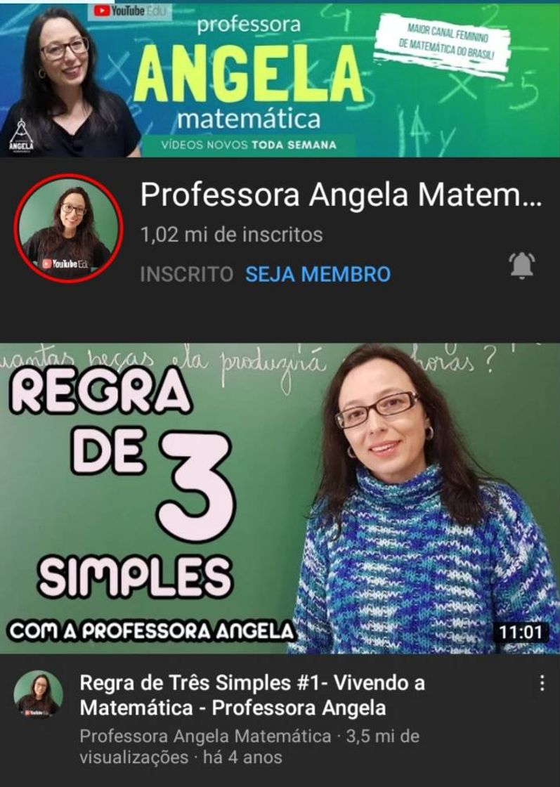 Moda Prefessora Angela Matemática-Matemática 