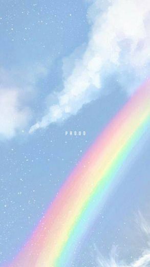 Rainbow in the blue sky 🌈☁