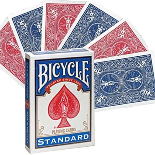 Double arrière de vélo Cartes à jouer Rouge Bleu Poker Taille usine scellé Magic Cartes Truquées