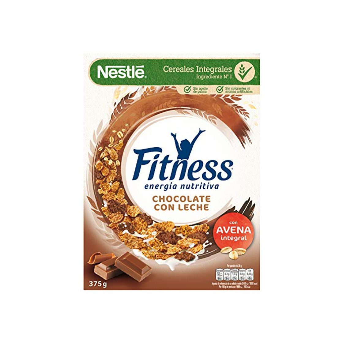 Product Cereales NESTLÉ Fitness con chocolate con leche - Copos de trigo integral