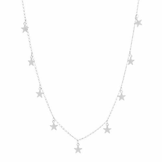 Hoveey Moda Simple Estrella de Cinco Puntas Collar Colgante Belleza Colgante pequeño