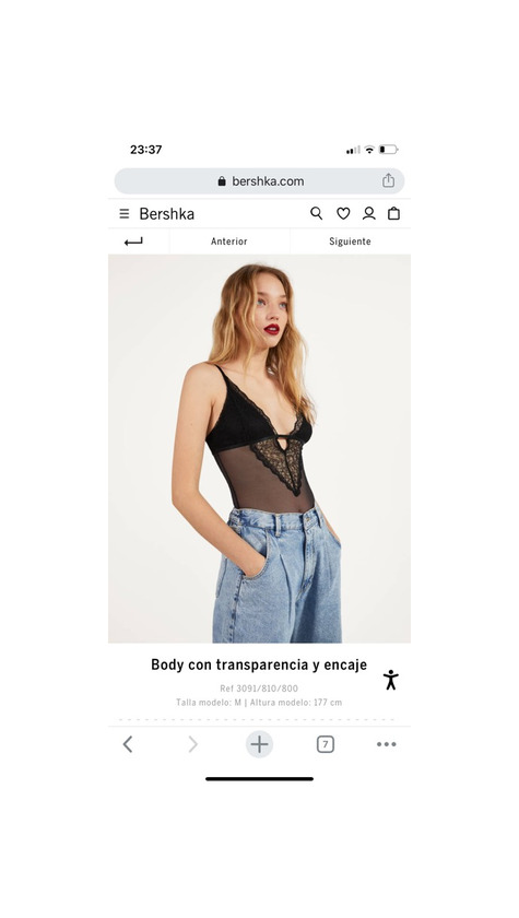 Producto Body bershka