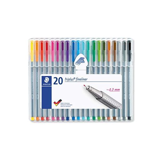 Staedtler- triplus Estuche con 20 rotuladores, Multicolor