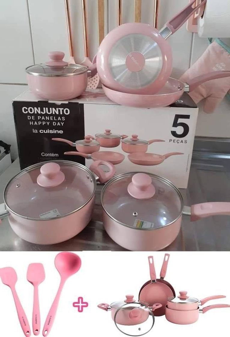 Social Quite de panela rosa bebê 