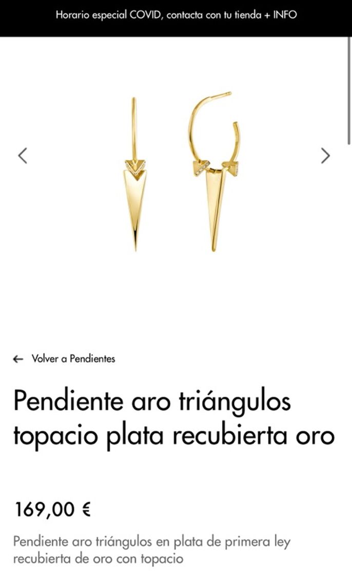 Fashion PENDIENTE ARO TRIÁNGULOS