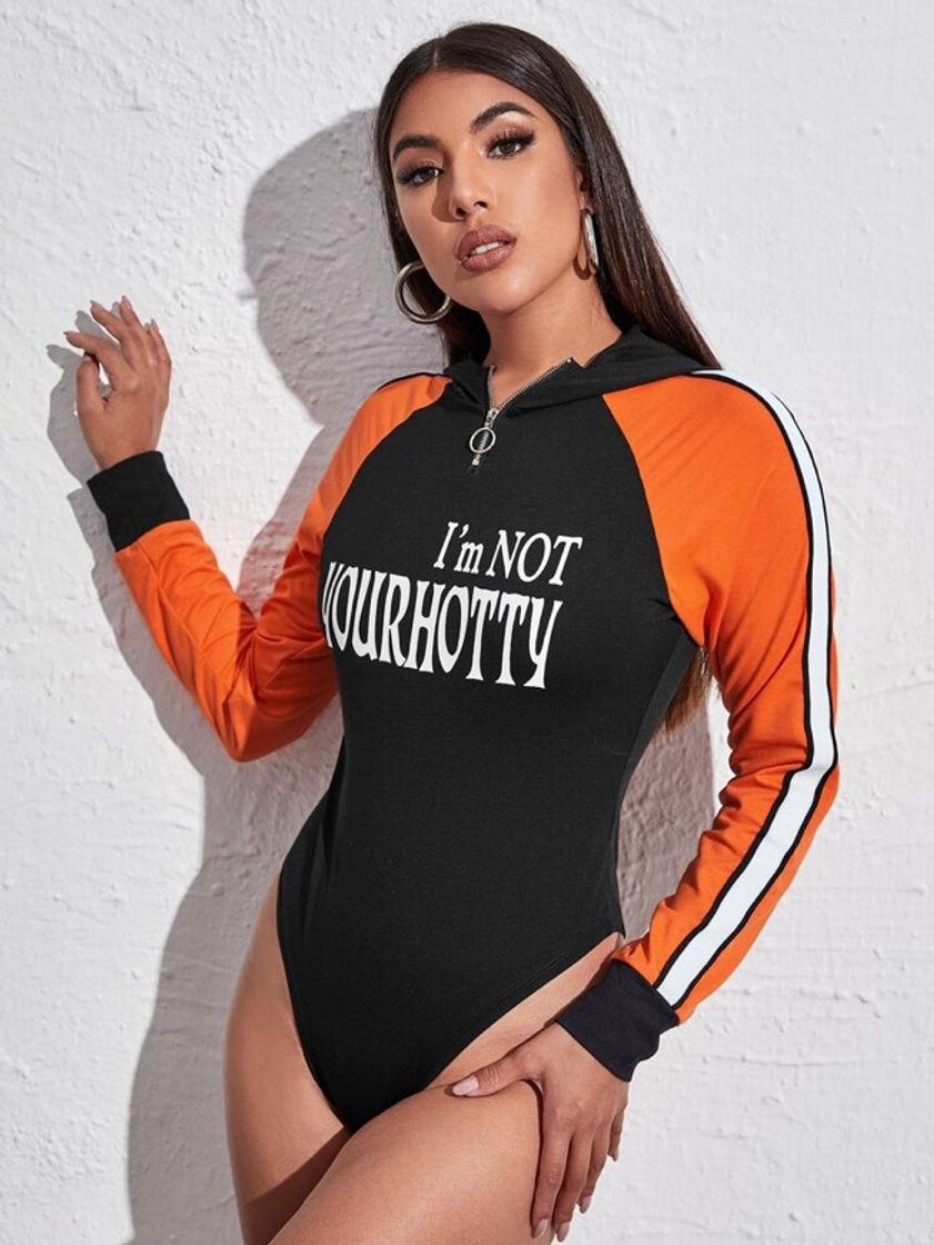 Moda Body Manga Longa🖤🧡✨