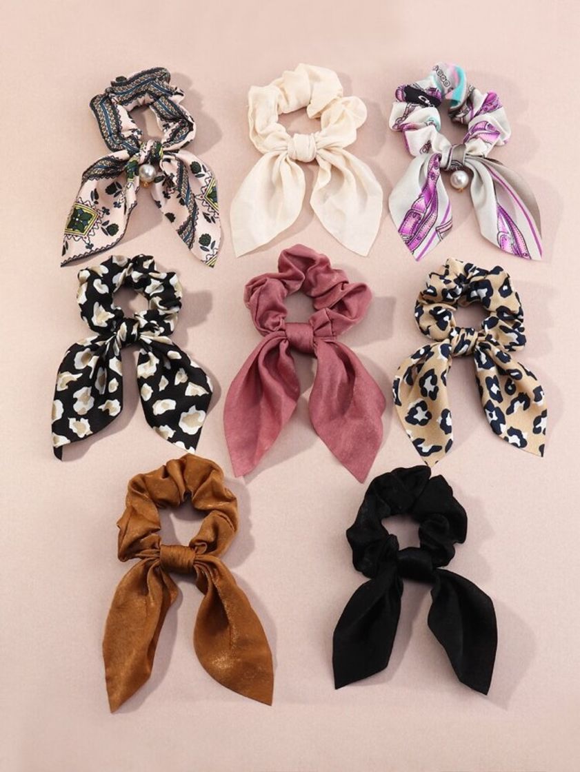 Moda Scrunchie - 8 Peças ✨