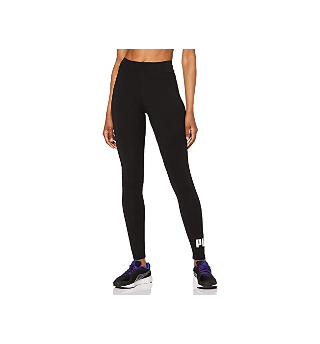 Moda PUMA Essentials Logo W Legging Deportivo de Talle Alto, Mujer, Negro