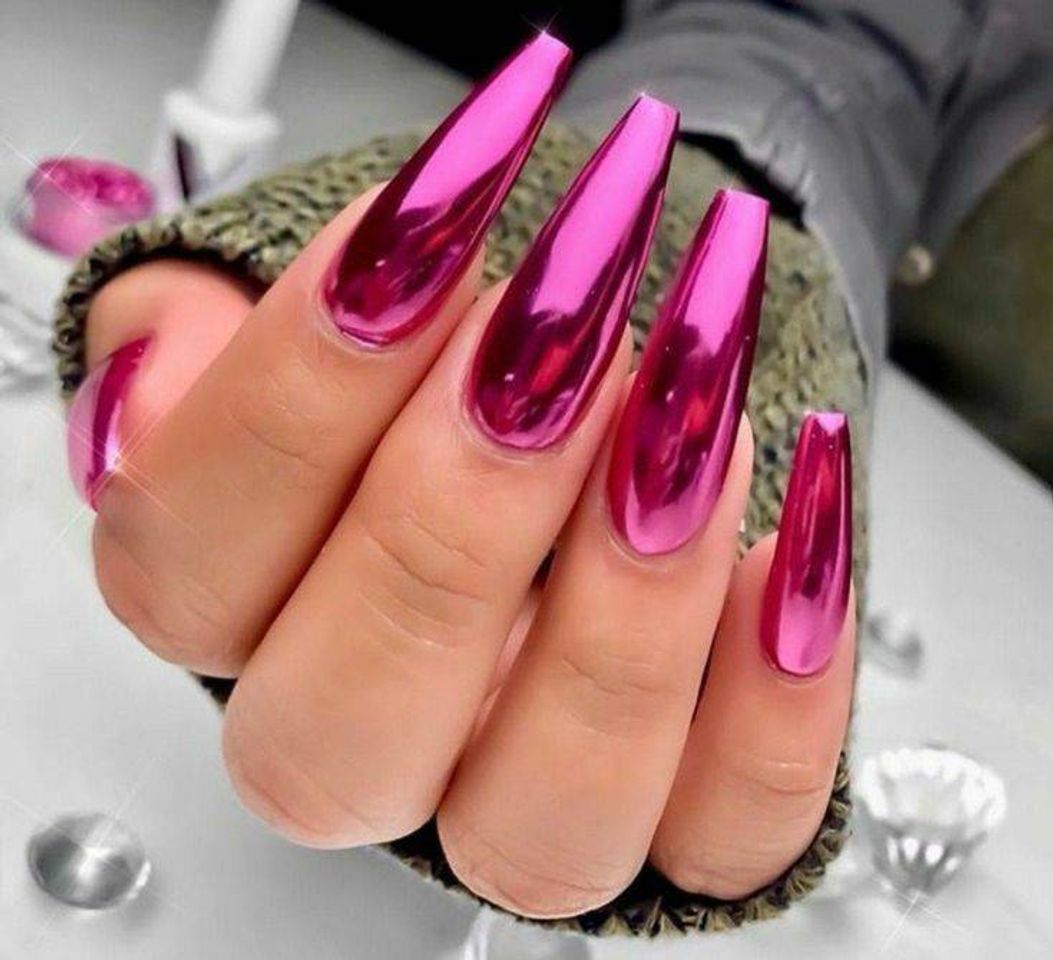 Fashion Unhas rosa choque💞