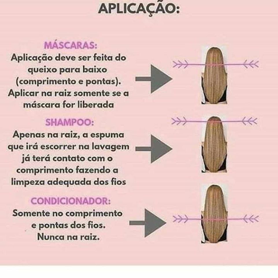 Moda Maneiras de aplicar produtos no cabelo.