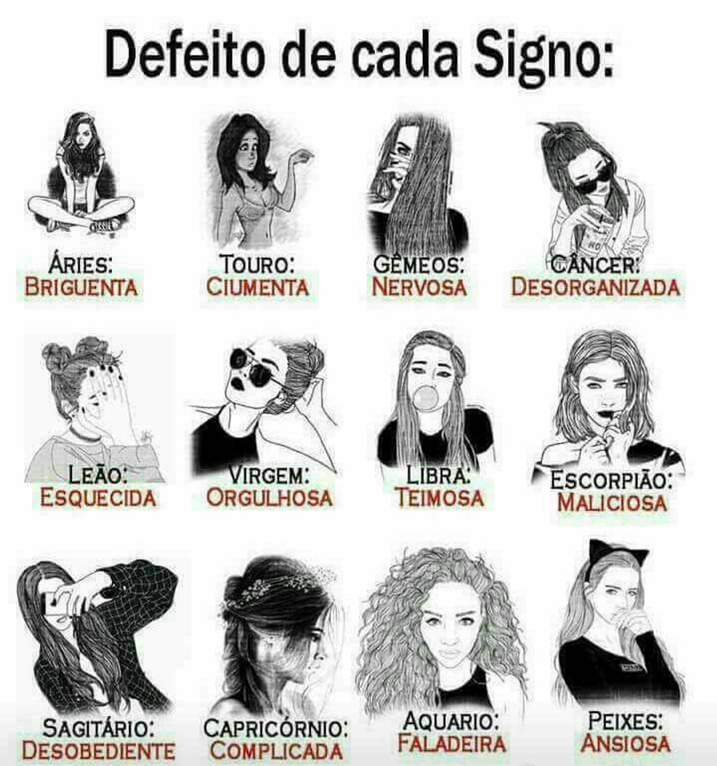 Fashion Defeito dos signos