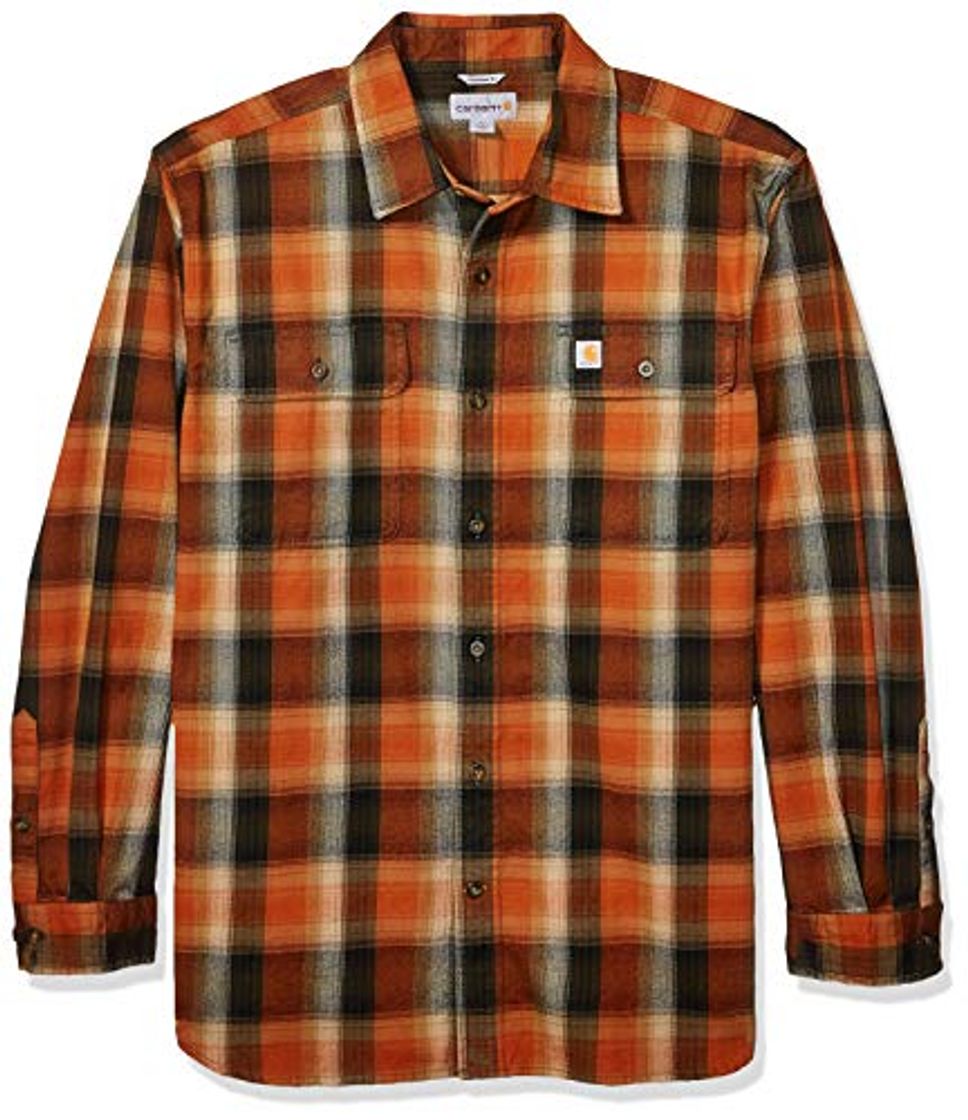 Moda Carhartt Big & Tall Hubbard Flannel Long Sleeve Shirt Camisa