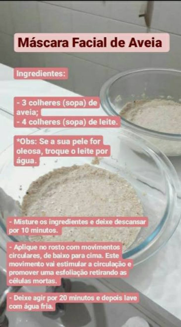 Social Máscara de aveia 