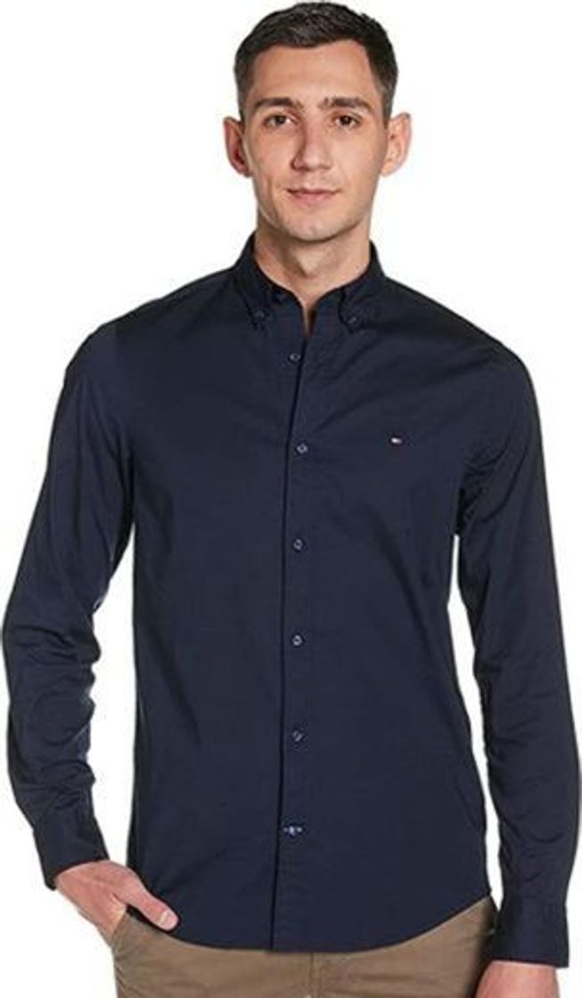 Product Tommy Hilfiger Core Stretch Slim Poplin Shirt Camisa, Blanco