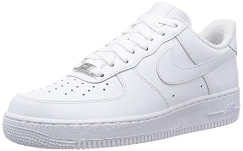 Fashion Nike Air Force 1, Zapatillas de Baloncesto Unisex Niños, Blanco