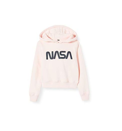 Mister Tee Kids NASA Cropped Hoody Capucha, Rosa