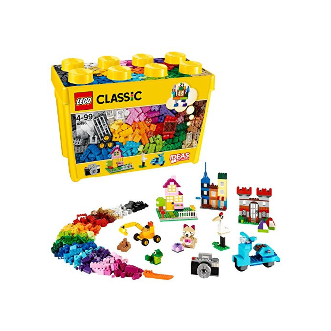Social LEGO Classic - Caja de ladrillos creativos grande, Set de Construcción con