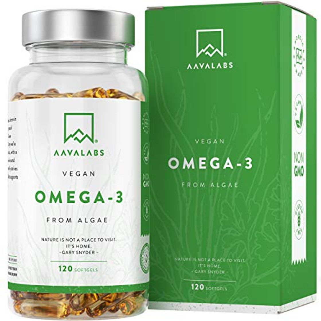 Fitness Omega 3 Vegano AAVALABS [ 1100 mg ] - de Aceite de