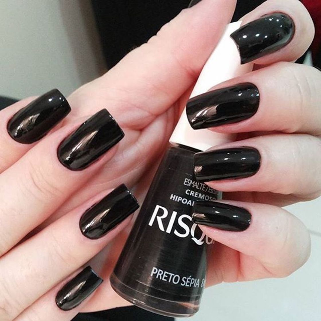 Moda Esmalte Preto Risque 