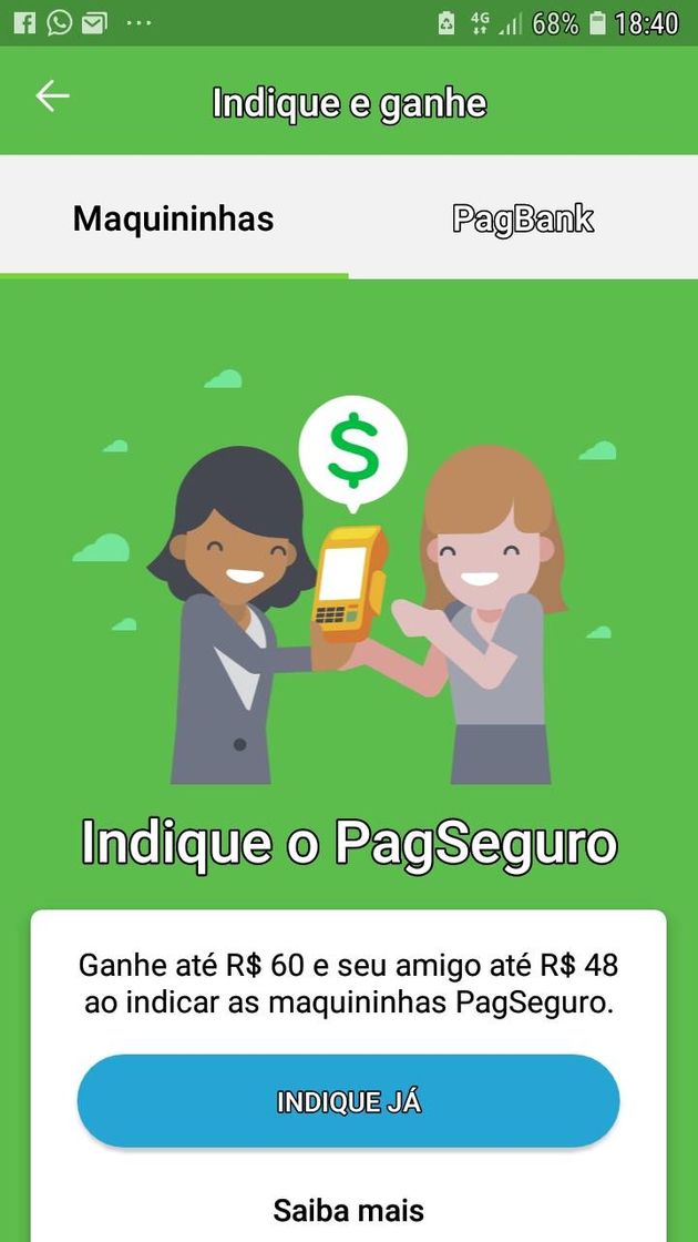 App Maquininha pagseguro