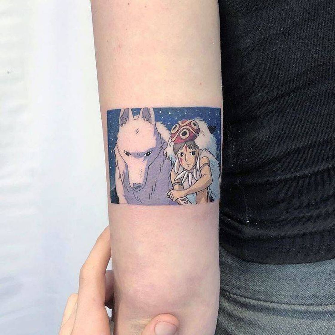 Fashion tatoo Princesa mononoke 