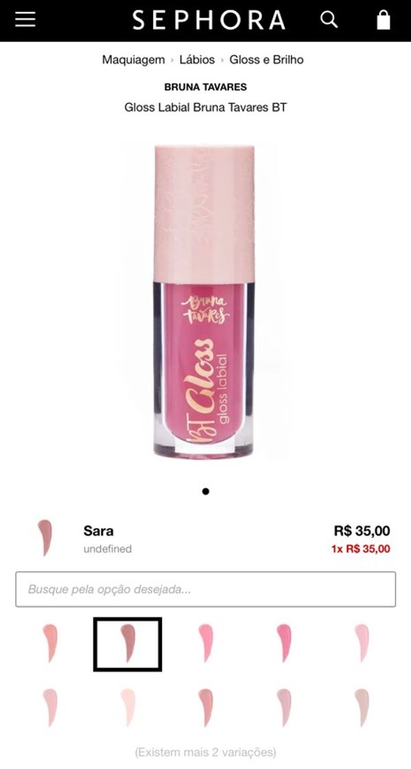 Social Gloss Labial Bruna Tavares BT | Sephora