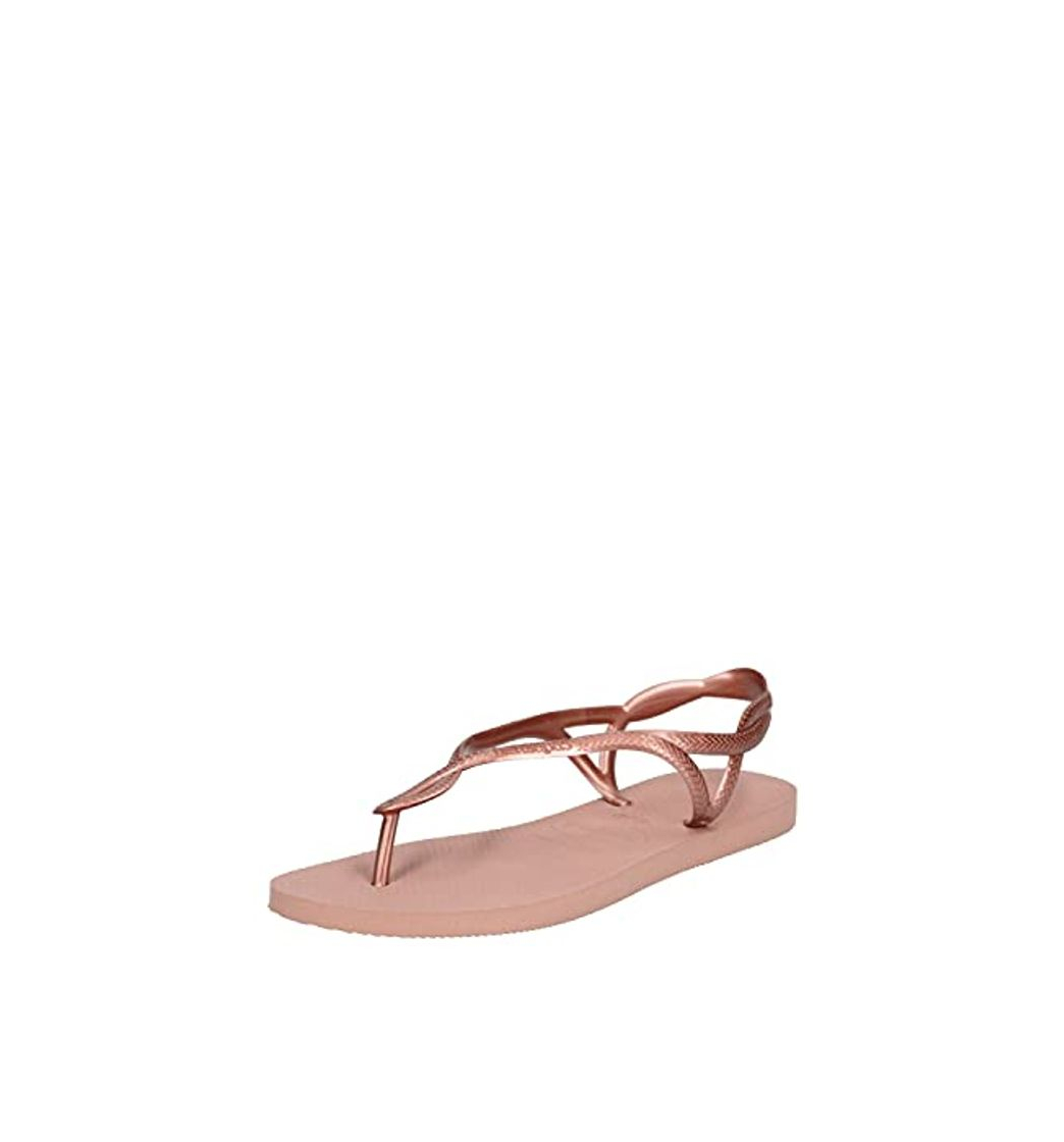 Fashion Havaianas Luna, Sandalias de Talón Abierto para Mujer, Rosa