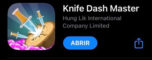 Knife Dash Master. Disponível para iOS e Android 