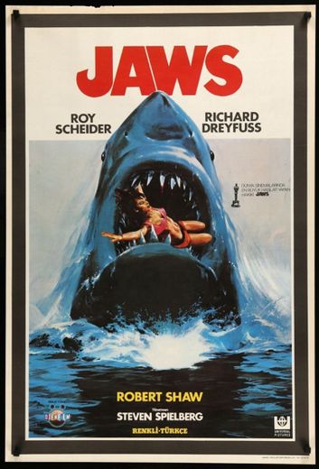Jaws (1975) Original Turkish Movie Poster 