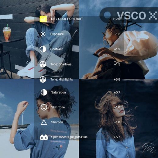 VSCO edições: Blue 