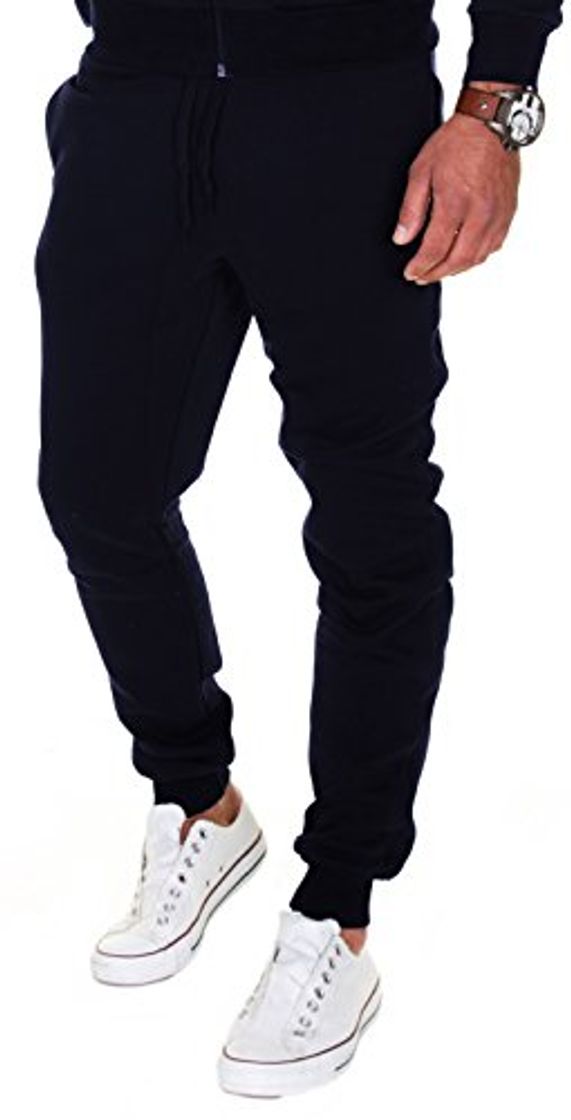 Social MERISH Pantalones Jogger Hombre Deportivos Joggers Modell 211 Azul Oscuro S