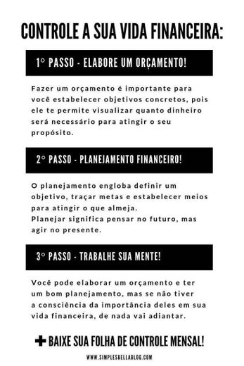 Controle sua vida financeira 