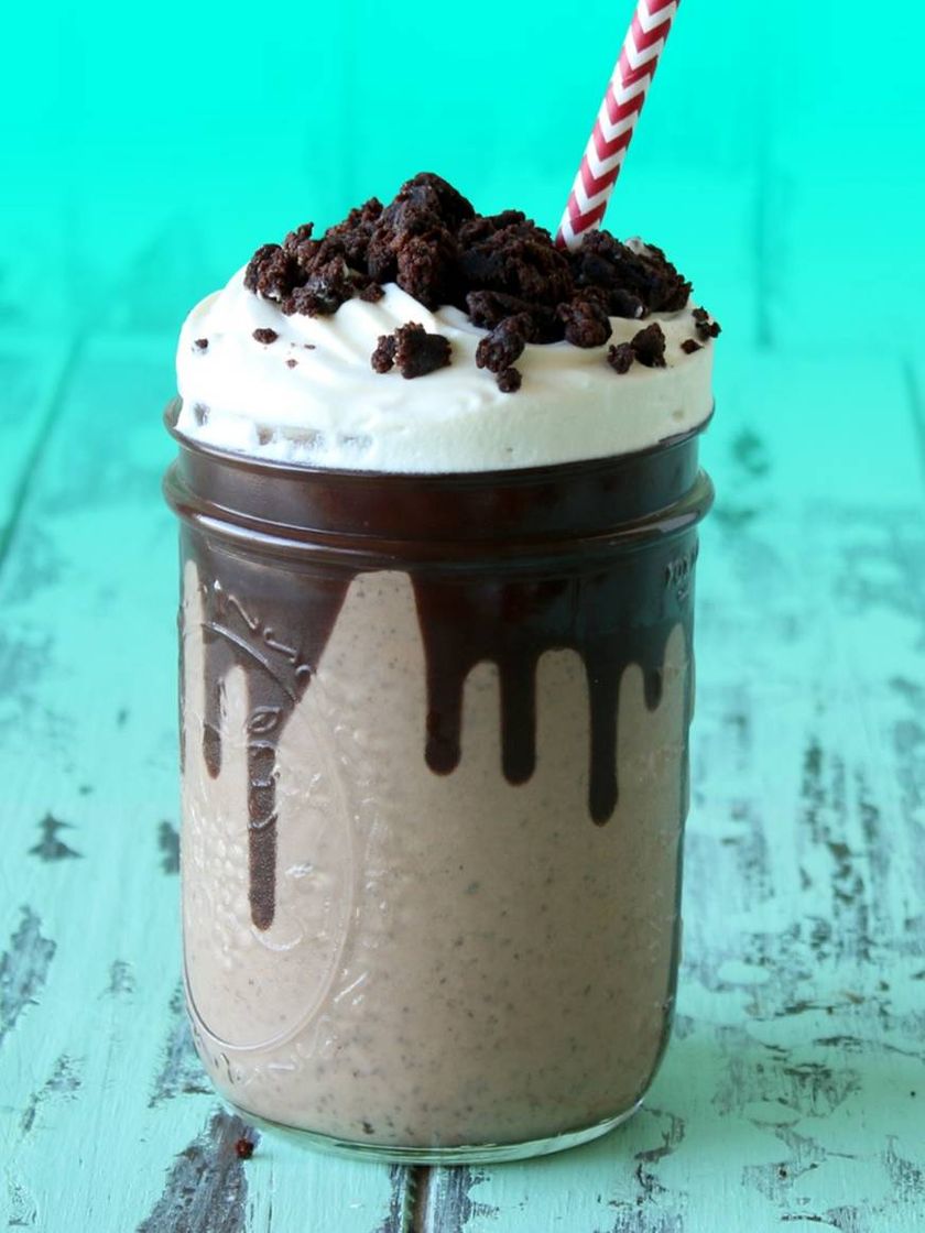 Social BATIDA DE NUTELLA COM BROWNIE