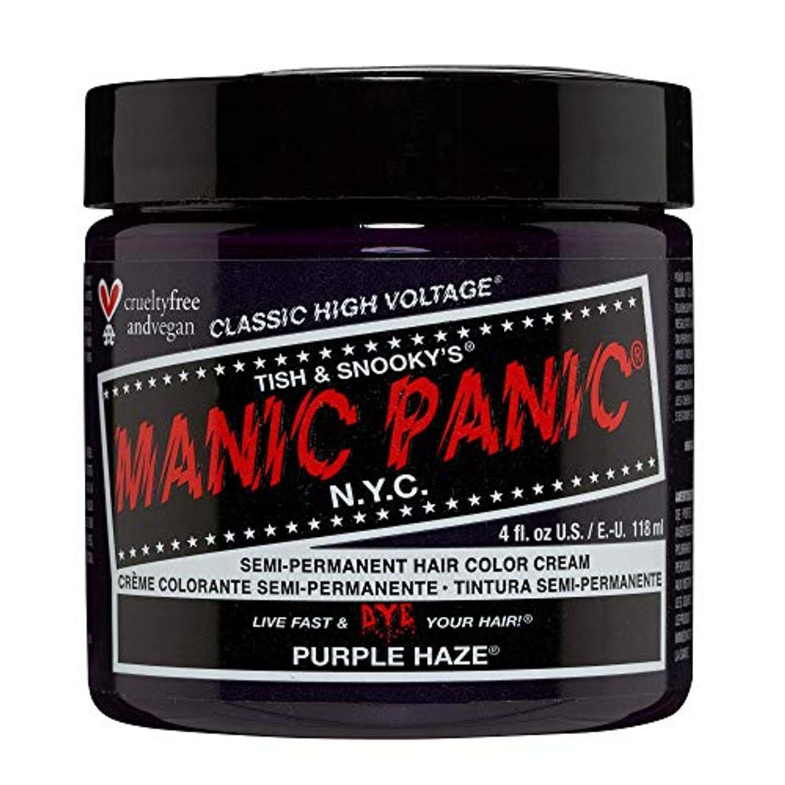 Beauty Manic Panic - Tinte capilar para coloración semi-permanente Purple Haze