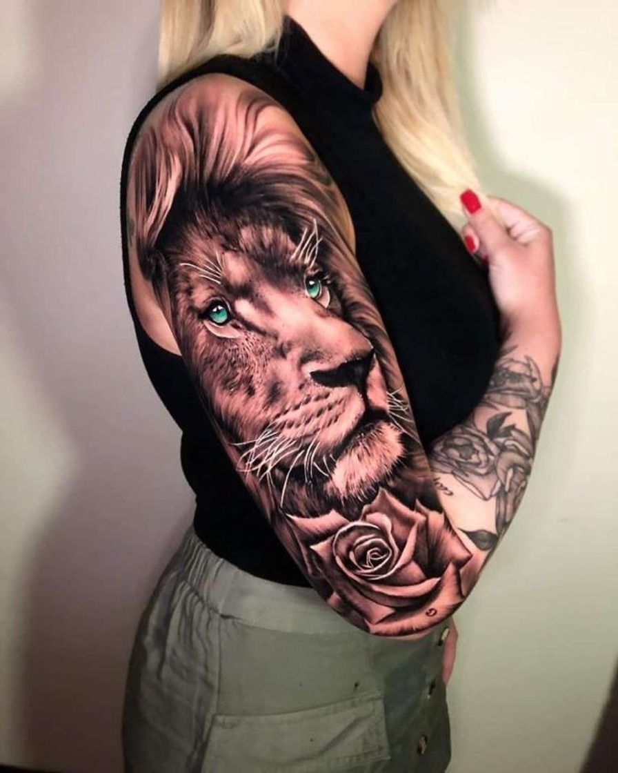 Moda Tatuagem leão 🦁 feminina 