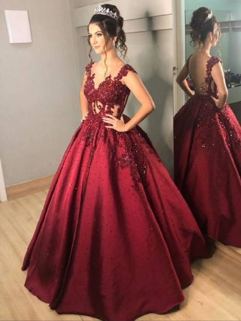 Fashion Vestido longo para debutante 