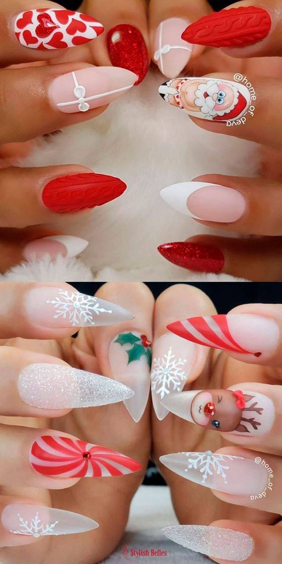 Moda Unhas de Natal lindas 😻