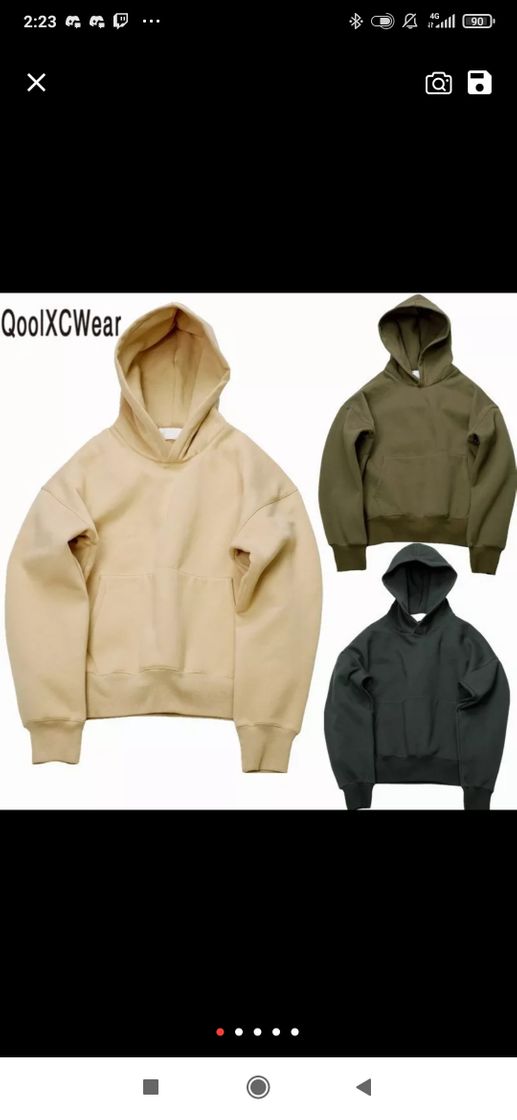 Sudadera boxy fit