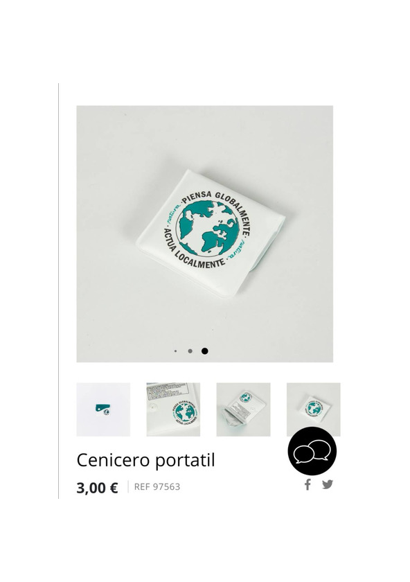 Social Cenicero portátil