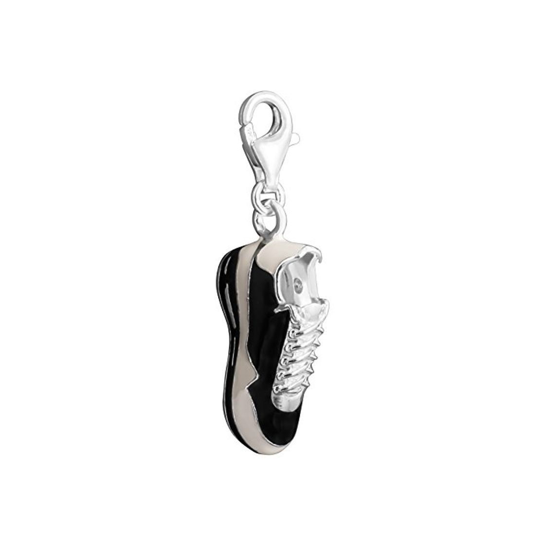 Beauty Thomas Sabo Zapatillas Charm Colgante Plata Con Circonita Negro