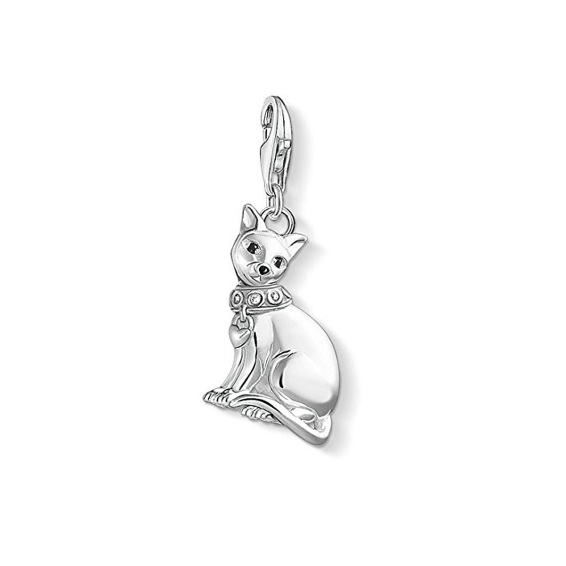 Fashion Thomas Sabo - Colgante Charm de Mujer "Gato siamés Charm Club"