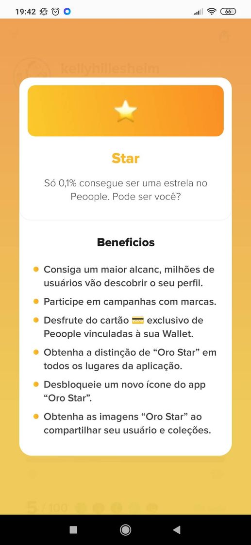 Moda Nível Star