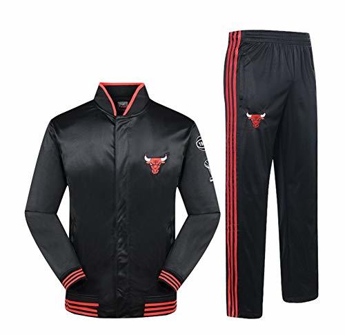 Producto NBALL-HU Chicago Bulls Black Sports Suit Traje De Entrenamiento De Baloncesto Jersey