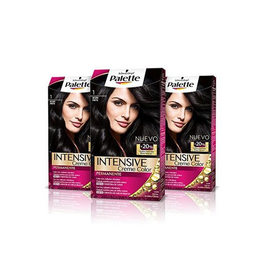 Palette Intense Cream Coloration Intensive Coloración del Cabello 1 Negro