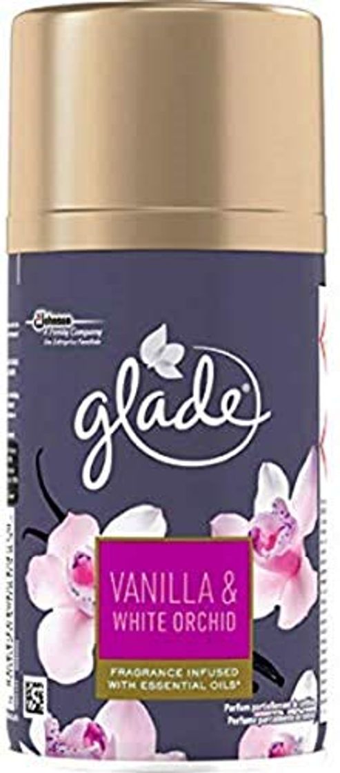 Products Glade - Ambientador Vanilla y White Orchid en aerosol