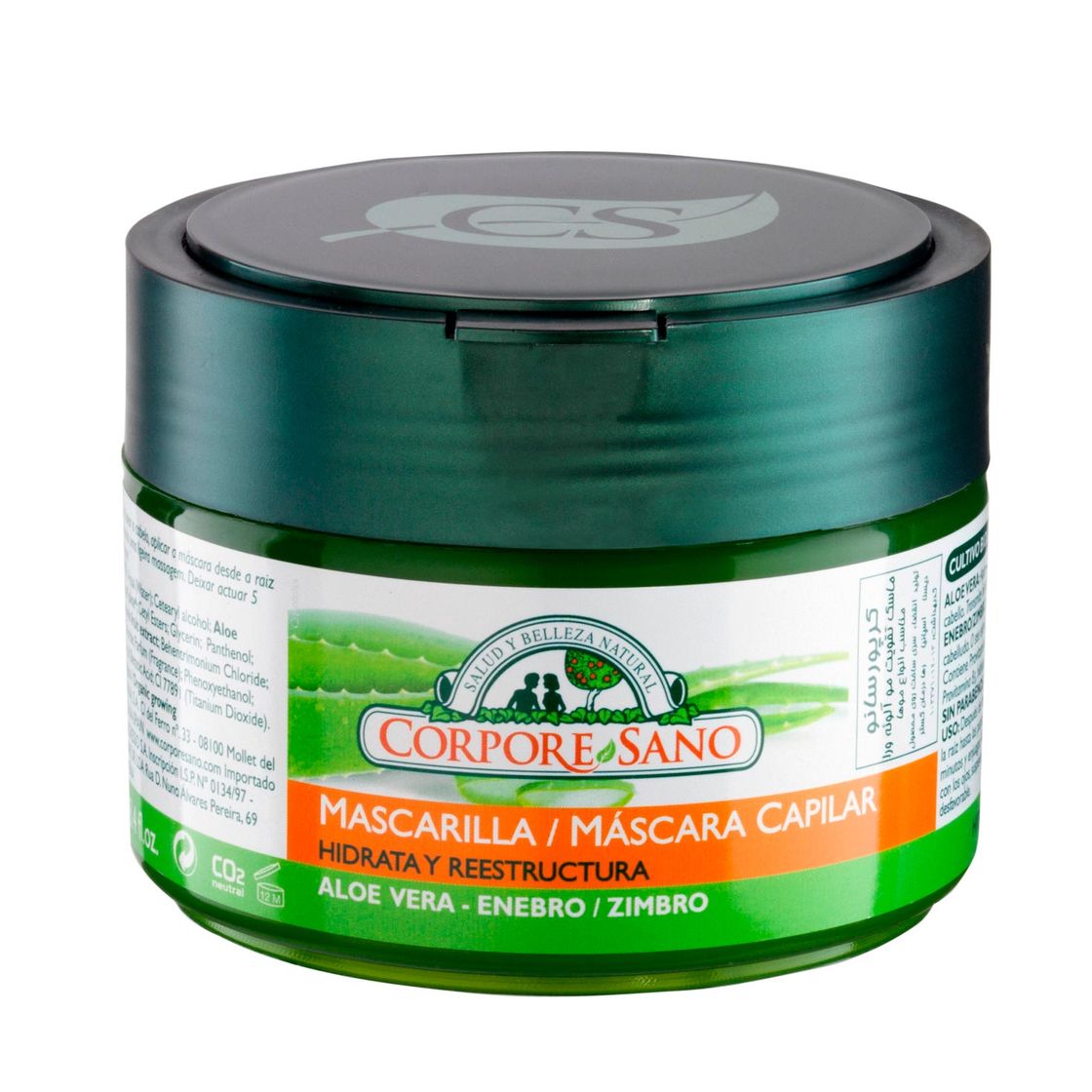 Producto Mascarilla capilar Aloe Vera hidrata y reestructura Corpore Sano