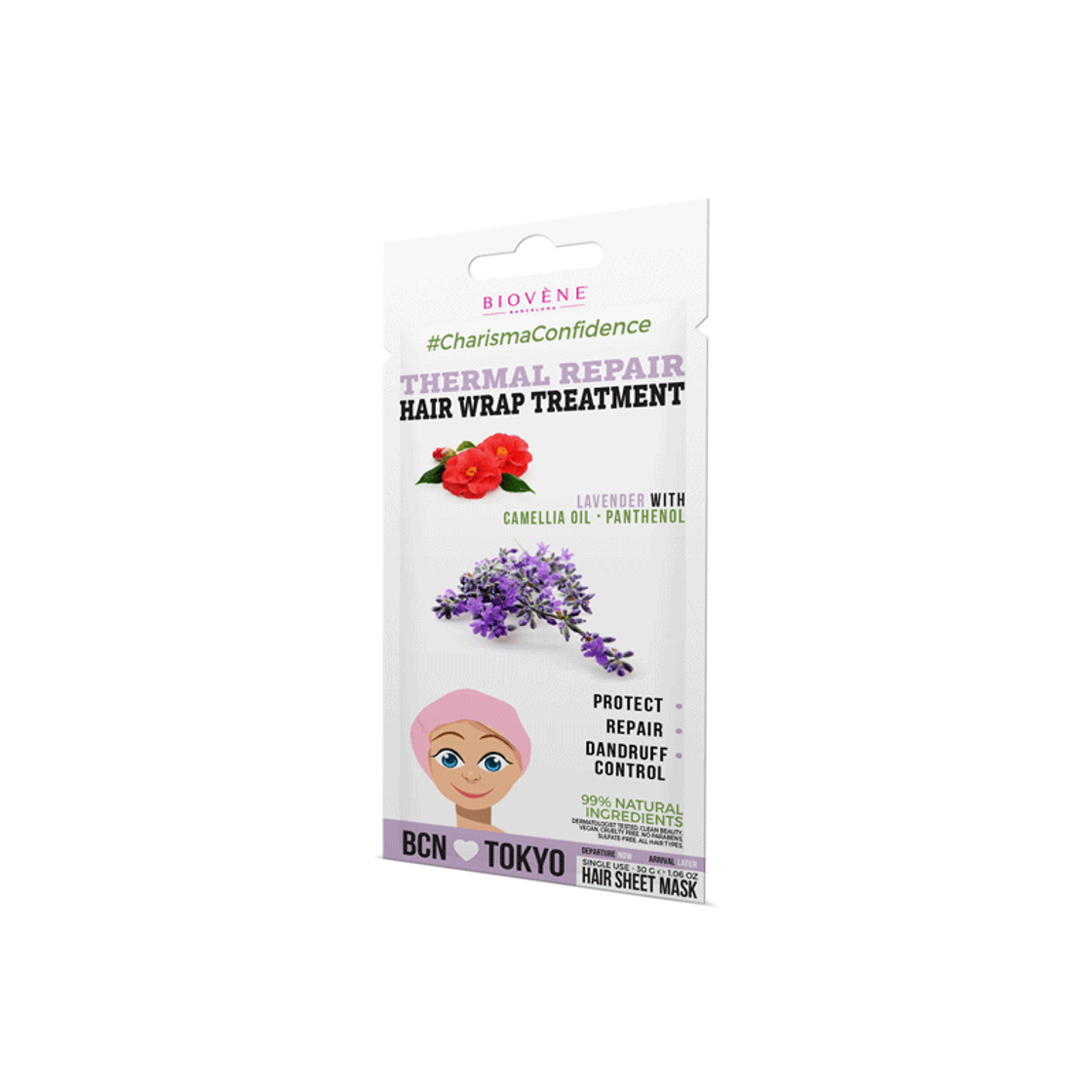 Productos BIOVÈNE Thermal repair hair wrap treatment 