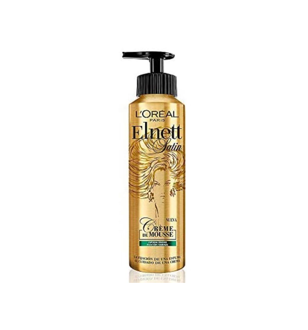 Producto Elnett Satin L’Oréal Paris Crème de mousse Espuma ondas fija